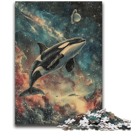 Puzzle für Jugendliche 1000 Teile Galaxie Wal Lernspiele Lernspiel für Geburtstag, Weihnachten für und Alter 14 26X38CM von ZKYUBEK