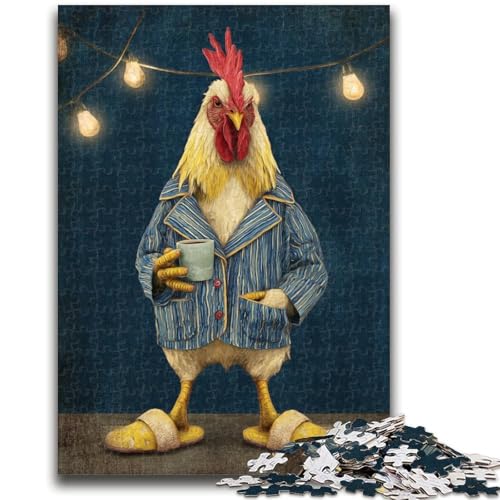 Puzzle für Jugendliche 1000 Teile Huhn trinkt Kaffee Lernspiele Lernspiel für Geburtstag, Weihnachten für und Alter 14 26X38CM Puzzle für Jugendliche 1000 Teile Huhn trinkt Kaffee Lernspiele Lernspiel für Geburtstag, Weihnachten für und Alter 14 26X38CM von ZKYUBEK