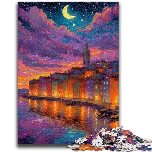 Puzzle für Jugendliche 1000 Teile Italien unter dem Nachthimmel Lernspiele Lernspiel für Geburtstag, Weihnachten für und ab 14 Jahren 26X38CM Puzzle für Jugendliche 1000 Teile Italien unter dem Nachthimmel Lernspiele Lernspiel für Geburtstag, Weihnachten für und ab 14 Jahren 26X38CM von ZKYUBEK