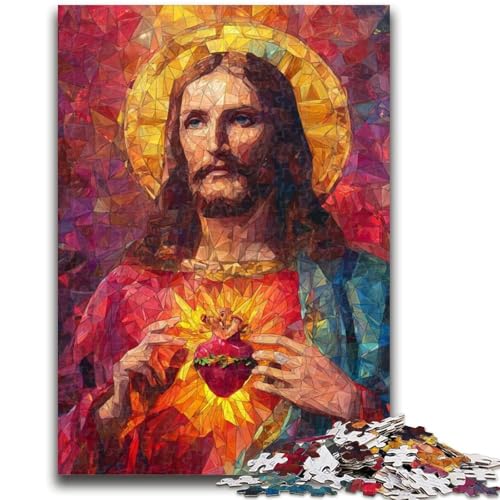 Puzzle für Jugendliche 1000 Teile Jesus Art Lernspiele Lernspiel für Geburtstag, Weihnachten für und Alter 14 26X38CM von ZKYUBEK