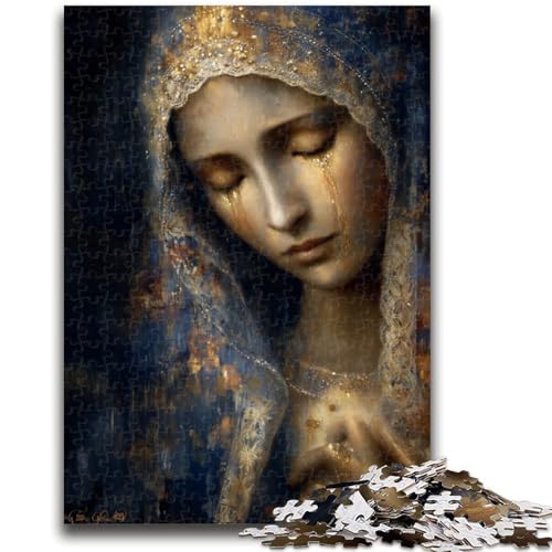Puzzle für Jugendliche 1000 Teile Jungfrau Maria Kunst Lernspiele Lernspiel für Geburtstag, Weihnachten für und Alter 14 50X75CM von ZKYUBEK