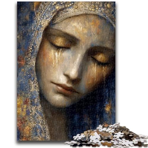 Puzzle für Jugendliche 1000 Teile Jungfrau Maria Kunst Lernspiele Lernspiel für Geburtstag, Weihnachten für und Alter 14 50X75CM von ZKYUBEK