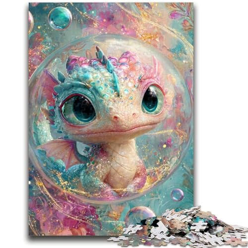Puzzle für Jugendliche 1000 Teile Magischer Drache Lernspiele Lernspiel für Geburtstag, Weihnachten für und ab 14 Jahren 50X75CM von ZKYUBEK