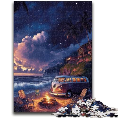 Puzzle für Jugendliche 1000 Teile Nachthimmel Auto Lernspiele Lernspiel für Geburtstag, Weihnachten für und Alter 14 26X38CM von ZKYUBEK