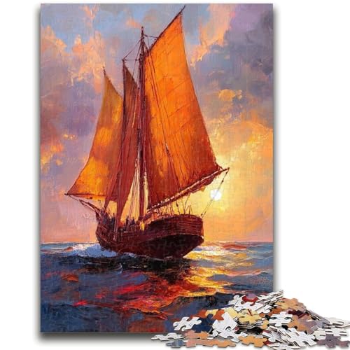 Puzzle für Jugendliche 1000 Teile Segelboot-Ölgemälde Lernspiele Lernspiel für Geburtstag, Weihnachten für und ab 14 Jahren 26X38CM Puzzle für Jugendliche 1000 Teile Segelboot-Ölgemälde Lernspiele Lernspiel für Geburtstag, Weihnachten für und ab 14 Jahren 26X38CM von ZKYUBEK