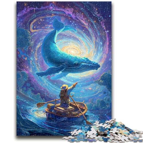 Puzzle für Jugendliche 1000 Teile Wale im Weltraum Lernspiele Lernspiel für Geburtstag, Weihnachten für und ab 14 Jahren 50X75CM von ZKYUBEK