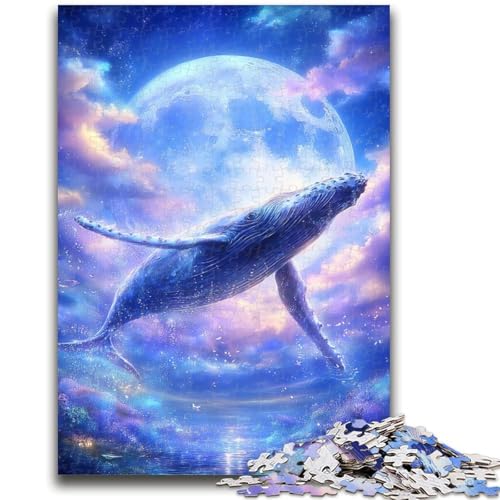 Puzzle für Jugendliche 1000 Teile Weltraumwal Lernspiele Lernspiel für Geburtstag, Weihnachten für und ab 14 Jahren 50X75CM von ZKYUBEK