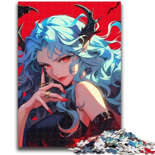 Puzzle für Teenager, 1000 Puzzles, Anime-Dämonenmädchen, Dekomprimierendes intellektuelles Lernspielzeug, Geburtstagsgeschenk, 26x38cm Puzzle für Teenager, 1000 Puzzles, Anime-Dämonenmädchen, Dekomprimierendes intellektuelles Lernspielzeug, Geburtstagsgeschenk, 26x38cm von ZKYUBEK