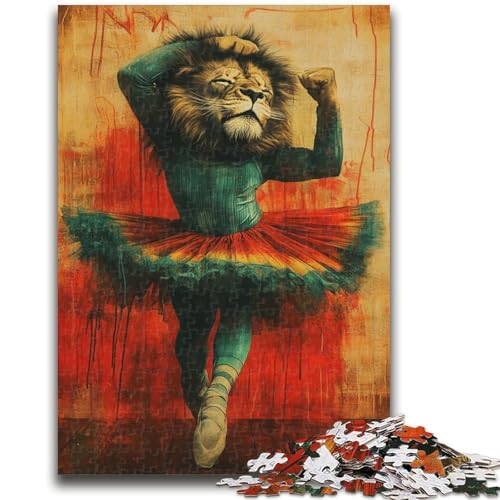 Puzzle für Teenager, 1000 Puzzles, Ballett-Löwe, anspruchsvolles Spiel, Geschenke ganze Familie, 50x75cm Puzzle für Teenager, 1000 Puzzles, Ballett-Löwe, anspruchsvolles Spiel, Geschenke ganze Familie, 50x75cm von ZKYUBEK
