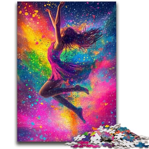 Puzzle für Teenager, 1000 Puzzles, Balletttänzerin, Ölgemälde, anspruchsvolles Spiel, Geschenke ganze Familie, 26x38cm von ZKYUBEK