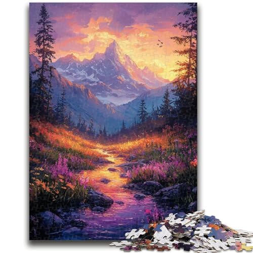Puzzle für Teenager, 1000 Puzzles, Berg-Ölgemälde, anspruchsvolles Spiel, Geschenke ganze Familie, 50x75cm von ZKYUBEK