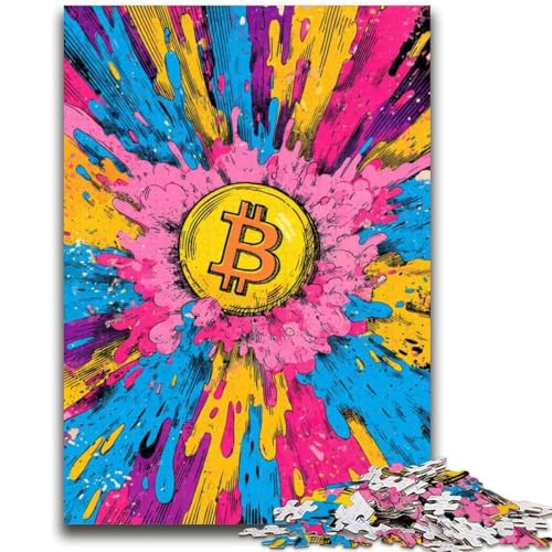 Puzzle für Teenager, 1000 Puzzles, Bitcoin-Logo, anspruchsvolles Spiel, Geschenke ganze Familie, 50x75cm Puzzle für Teenager, 1000 Puzzles, Bitcoin-Logo, anspruchsvolles Spiel, Geschenke ganze Familie, 50x75cm von ZKYUBEK