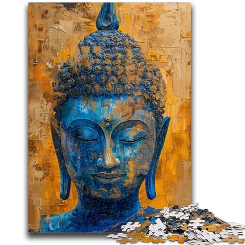 Puzzle für Teenager, 1000 Puzzles, Buddha-Ölgemälde, anspruchsvolles Spiel, Geschenke ganze Familie, 26x38cm von ZKYUBEK