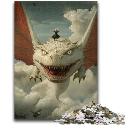 Puzzle für Teenager, 1000 Puzzles, Fantasy-Drache, anspruchsvolles Spiel, Geschenke ganze Familie, 50x75cm Puzzle für Teenager, 1000 Puzzles, Fantasy-Drache, anspruchsvolles Spiel, Geschenke ganze Familie, 50x75cm von ZKYUBEK