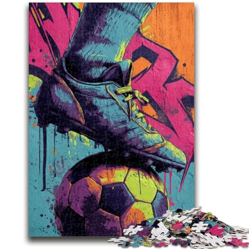 Puzzle für Teenager, 1000 Puzzles, Fußball-Ölgemälde, Lernspiele, Heimdekoration, Künstlersammlung, Bildende Kunst, 50x75cm von ZKYUBEK