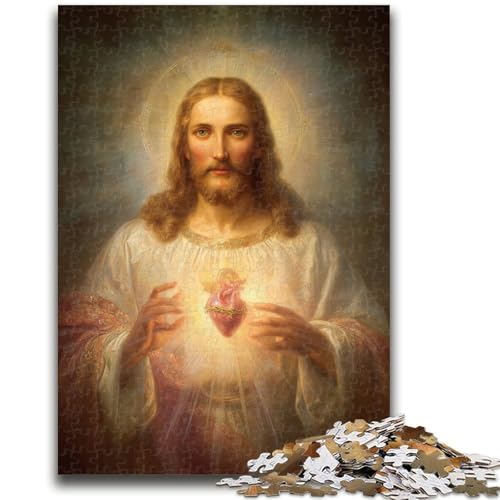 Puzzle für Teenager, 1000 Puzzles, Jesus-Kunst, anspruchsvolles Spiel, Geschenke ganze Familie, 50x75cm Puzzle für Teenager, 1000 Puzzles, Jesus-Kunst, anspruchsvolles Spiel, Geschenke ganze Familie, 50x75cm von ZKYUBEK