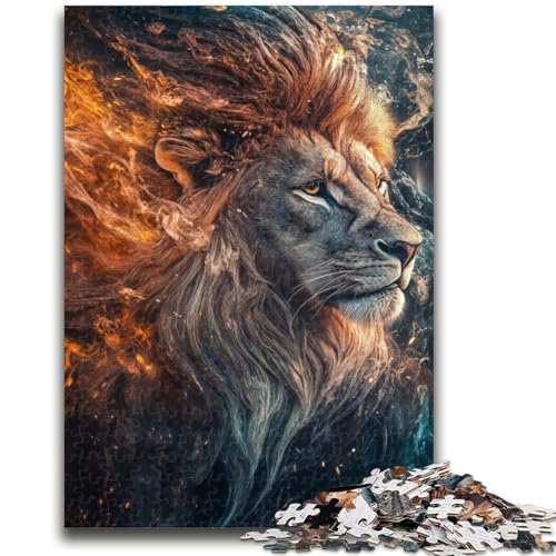 Puzzle für Teenager, 1000 Puzzles, Löwenkunst, anspruchsvolles Spiel, Geschenke ganze Familie, 26x38cm Puzzle für Teenager, 1000 Puzzles, Löwenkunst, anspruchsvolles Spiel, Geschenke ganze Familie, 26x38cm von ZKYUBEK