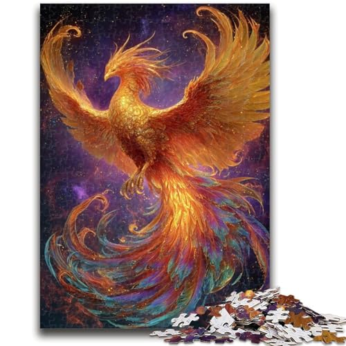 Puzzle für Teenager, 1000 Puzzles, Mysteriöser Phönix, anspruchsvolles Spiel, Geschenke ganze Familie, 26x38cm von ZKYUBEK