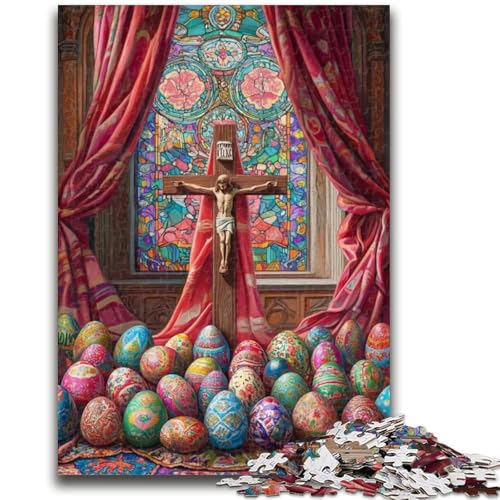 Puzzle für Teenager, 1000 Puzzles, Osterkreuz, anspruchsvolles Spiel, Geschenke ganze Familie, 26x38cm Puzzle für Teenager, 1000 Puzzles, Osterkreuz, anspruchsvolles Spiel, Geschenke ganze Familie, 26x38cm von ZKYUBEK