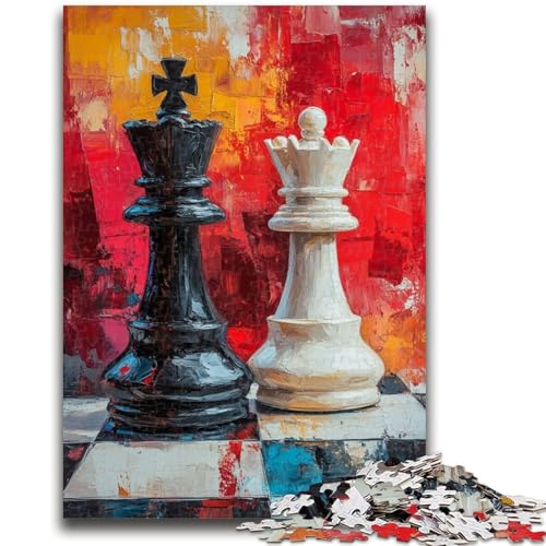 Puzzle für Teenager, 1000 Puzzles, Schach, Ölgemälde, anspruchsvolles Spiel, Geschenke ganze Familie, 50x75cm Puzzle für Teenager, 1000 Puzzles, Schach, Ölgemälde, anspruchsvolles Spiel, Geschenke ganze Familie, 50x75cm von ZKYUBEK