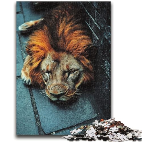 Puzzle für Teenager, 1000 Puzzles, Tierlöwe, anspruchsvolles Spiel, Geschenke ganze Familie, 50x75cm Puzzle für Teenager, 1000 Puzzles, Tierlöwe, anspruchsvolles Spiel, Geschenke ganze Familie, 50x75cm von ZKYUBEK