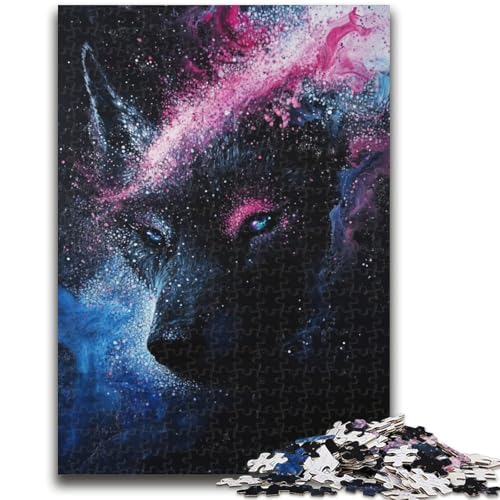 Puzzle für Teenager, 1000 Teile, Cosmic Wolf, Quizspiel, Wanddekoration, einzigartige Geburtstags, 50x75cm Puzzle für Teenager, 1000 Teile, Cosmic Wolf, Quizspiel, Wanddekoration, einzigartige Geburtstags, 50x75cm von ZKYUBEK