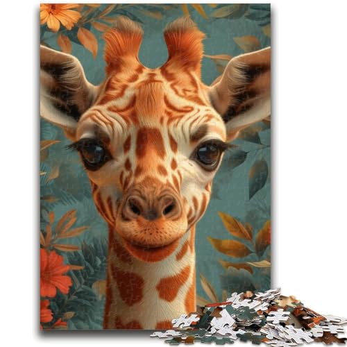 Puzzle für Teenager, 1000 Teile, Dschungelgiraffe, Dekomprimierendes intellektuelles Lernspielzeug, Geburtstagsgeschenk, Geschenke, 26x38cm Puzzle für Teenager, 1000 Teile, Dschungelgiraffe, Dekomprimierendes intellektuelles Lernspielzeug, Geburtstagsgeschenk, Geschenke, 26x38cm von ZKYUBEK