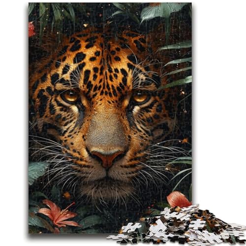 Puzzle für Teenager, 1000 Teile, Dschungelleopard, Lernspielzeug für Kinder ab 14 Jahren, ganze Familie, 26x38cm Puzzle für Teenager, 1000 Teile, Dschungelleopard, Lernspielzeug für Kinder ab 14 Jahren, ganze Familie, 26x38cm von ZKYUBEK