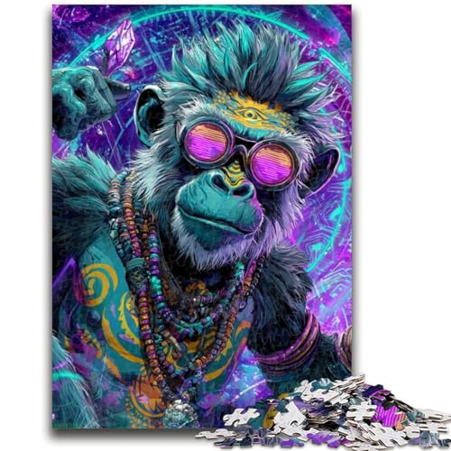 Puzzle für Teenager, 1000 Teile, Fantasy-AFFE, Spielzeug, Lernspiele, Stressabbau, tolle Geschenke und Spielzeuge, 50x75cm Puzzle für Teenager, 1000 Teile, Fantasy-AFFE, Spielzeug, Lernspiele, Stressabbau, tolle Geschenke und Spielzeuge, 50x75cm von ZKYUBEK