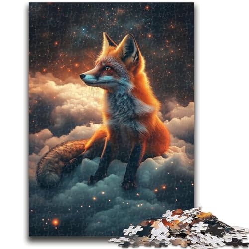 Puzzle für Teenager, 1000 Teile, Fuchs in den Wolken, Lernspielzeug für Kinder ab 14 Jahren, ganze Familie, 26x38cm von ZKYUBEK