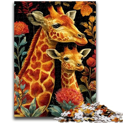 Puzzle für Teenager, 1000 Teile, Giraffe, Spielzeug, Denkspiel, stärkt die Liebe zwischen Paaren, für Kinder ab 14 Jahren, 50x75cm von ZKYUBEK