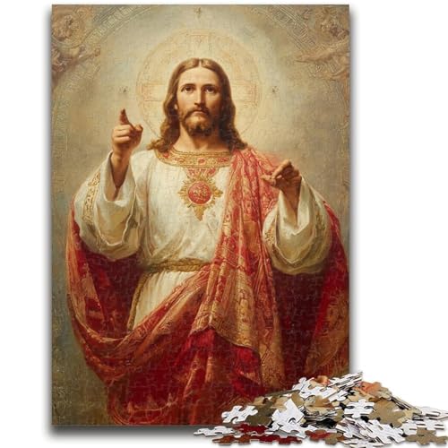 Puzzle für Teenager, 1000 Teile, Jesus-Kunst, Quizspiel, Wanddekoration, einzigartige Geburtstags, 26x38cm Puzzle für Teenager, 1000 Teile, Jesus-Kunst, Quizspiel, Wanddekoration, einzigartige Geburtstags, 26x38cm von ZKYUBEK
