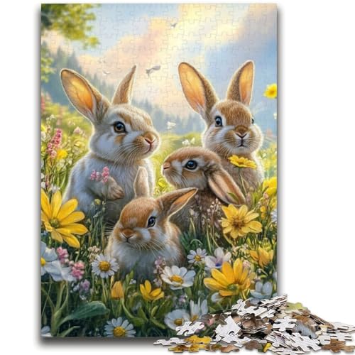Puzzle für Teenager, 1000 Teile, Kaninchen im Garten, Spielzeug, Lernspiele, Stressabbau, tolle Geschenke und Spielzeuge, 50x75cm Puzzle für Teenager, 1000 Teile, Kaninchen im Garten, Spielzeug, Lernspiele, Stressabbau, tolle Geschenke und Spielzeuge, 50x75cm von ZKYUBEK