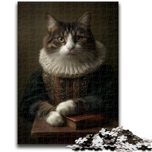Puzzle für Teenager, 1000 Teile, Katze aus Einer aristokratischen Familie, Spielzeug, Lernspiele, Stressabbau, tolle Geschenke und Spielzeuge, 26x38cm von ZKYUBEK