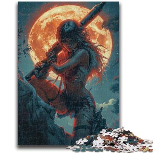 Puzzle für Teenager, 1000 Teile, Krieger unter dem Mond, Spielzeug, Lernspiele, Stressabbau, tolle Geschenke und Spielzeuge, 50x75cm Puzzle für Teenager, 1000 Teile, Krieger unter dem Mond, Spielzeug, Lernspiele, Stressabbau, tolle Geschenke und Spielzeuge, 50x75cm von ZKYUBEK