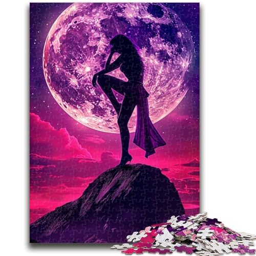Puzzle für Teenager, 1000 Teile, Mädchen unter dem Mond, Spielzeug, Lernspiele, Stressabbau, tolle Geschenke und Spielzeuge, 50x75cm Puzzle für Teenager, 1000 Teile, Mädchen unter dem Mond, Spielzeug, Lernspiele, Stressabbau, tolle Geschenke und Spielzeuge, 50x75cm von ZKYUBEK