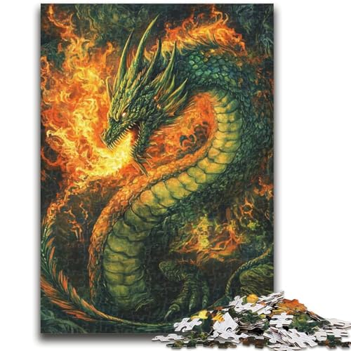 Puzzle für Teenager, 1000 Teile, Magischer Drache, Quizspiel, Wanddekoration, einzigartige Geburtstags, 26x38cm Puzzle für Teenager, 1000 Teile, Magischer Drache, Quizspiel, Wanddekoration, einzigartige Geburtstags, 26x38cm von ZKYUBEK