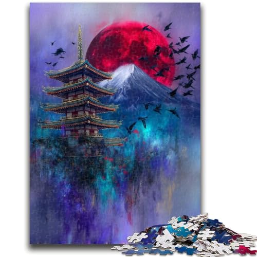 Puzzle für Teenager, 1000 Teile, Mysteriöser Berg Fuji, für Alter 14+, Denksportspiel, Erwachsene und Teenager, 50x75cm Puzzle für Teenager, 1000 Teile, Mysteriöser Berg Fuji, für Alter 14+, Denksportspiel, Erwachsene und Teenager, 50x75cm von ZKYUBEK