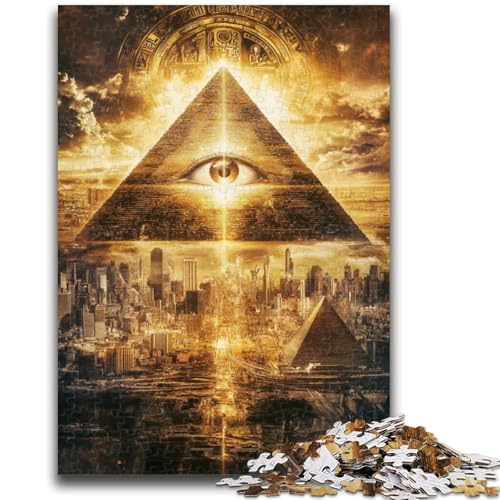 Puzzle für Teenager, 1000 Teile, Mysteriöses Auge, Spielzeug, Denkspiel, stärkt die Liebe zwischen Paaren, für Kinder ab 14 Jahren, 50x75cm von ZKYUBEK