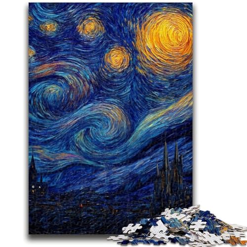 Puzzle für Teenager, 1000 Teile, Nachthimmel, Stadtbild, Spielzeug, Lernspiele, Stressabbau, tolle Geschenke und Spielzeuge, 26x38cm Puzzle für Teenager, 1000 Teile, Nachthimmel, Stadtbild, Spielzeug, Lernspiele, Stressabbau, tolle Geschenke und Spielzeuge, 26x38cm von ZKYUBEK