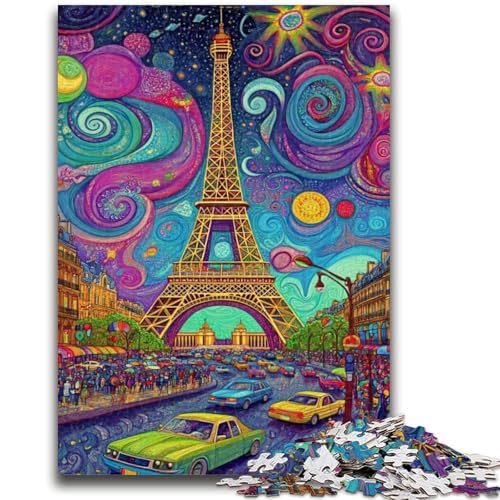 Puzzle für Teenager, 1000 Teile, Psychedelischer Eiffelturm, Spielzeug, Lernspiele, Stressabbau, tolle Geschenke und Spielzeuge, 26x38cm Puzzle für Teenager, 1000 Teile, Psychedelischer Eiffelturm, Spielzeug, Lernspiele, Stressabbau, tolle Geschenke und Spielzeuge, 26x38cm von ZKYUBEK