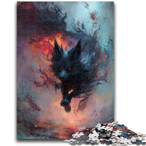 Puzzle für Teenager, 1000 Teile, Schwarzer Fuchs, Quizspiel, Wanddekoration, einzigartige Geburtstags, 50x75cm Puzzle für Teenager, 1000 Teile, Schwarzer Fuchs, Quizspiel, Wanddekoration, einzigartige Geburtstags, 50x75cm von ZKYUBEK