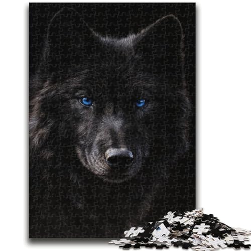 Puzzle für Teenager, 1000 Teile, Schwarzer Wolf, Quizspiel, Wanddekoration, einzigartige Geburtstags, 26x38cm Puzzle für Teenager, 1000 Teile, Schwarzer Wolf, Quizspiel, Wanddekoration, einzigartige Geburtstags, 26x38cm von ZKYUBEK