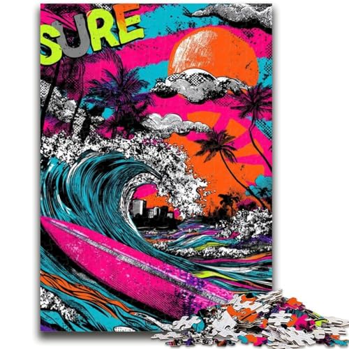 Puzzle für Teenager, 1000 Teile, Surf-Graffiti, Spielzeug, Lernspiele, Stressabbau, tolle Geschenke und Spielzeuge, 26x38cm Puzzle für Teenager, 1000 Teile, Surf-Graffiti, Spielzeug, Lernspiele, Stressabbau, tolle Geschenke und Spielzeuge, 26x38cm von ZKYUBEK