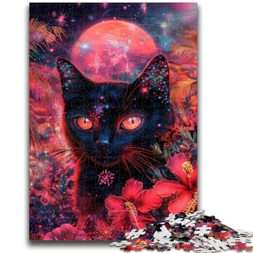 Puzzle für Teenager, 1000 Teile, Traumkatze, Dekomprimieren, intellektuelles Lernspielzeug, Wichtelgeschenke, 26x38cm Puzzle für Teenager, 1000 Teile, Traumkatze, Dekomprimieren, intellektuelles Lernspielzeug, Wichtelgeschenke, 26x38cm von ZKYUBEK