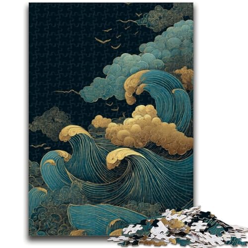 Puzzle für Teenager, 1000 Teile, Wellen im japanischen Stil, Spielzeug, Lernspiele, Stressabbau, tolle Geschenke und Spielzeuge, 50x75cm Puzzle für Teenager, 1000 Teile, Wellen im japanischen Stil, Spielzeug, Lernspiele, Stressabbau, tolle Geschenke und Spielzeuge, 50x75cm von ZKYUBEK