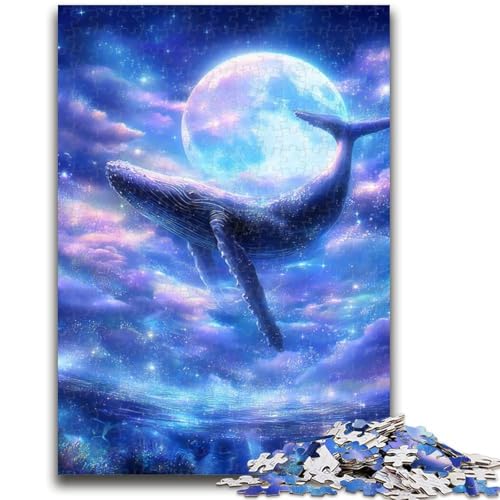Puzzle für Teenager, 1000 Teile, Weltraumwal, Spielzeug, Denkspiel, stärkt die Liebe zwischen Paaren, für Kinder ab 14 Jahren, 26x38cm von ZKYUBEK