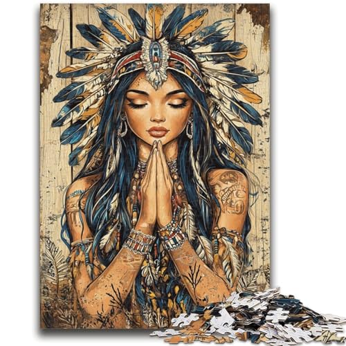 Puzzle für Teenager, 1000 Teile, indische Prinzessin, Spielzeug, Lernspiele, Stressabbau, tolle Geschenke und Spielzeuge, 50x75cm Puzzle für Teenager, 1000 Teile, indische Prinzessin, Spielzeug, Lernspiele, Stressabbau, tolle Geschenke und Spielzeuge, 50x75cm von ZKYUBEK