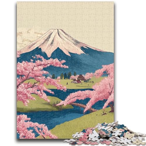 Puzzle für Teenager, 1000-teiliges Puzzle, Berg Fuji, Lernpuzzle, ganze Familie, 26x38cm Puzzle für Teenager, 1000-teiliges Puzzle, Berg Fuji, Lernpuzzle, ganze Familie, 26x38cm von ZKYUBEK