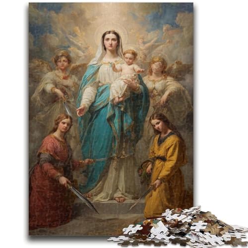 Puzzle für Teenager, 1000-teiliges Puzzle, Porträt von Maria, der Mutter, Quizspiel, Wanddekoration, einzigartige Geburtstags, 26x38cm Puzzle für Teenager, 1000-teiliges Puzzle, Porträt von Maria, der Mutter, Quizspiel, Wanddekoration, einzigartige Geburtstags, 26x38cm von ZKYUBEK